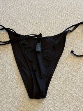 SKIMS Women's Black Tie-Side Bikini Bottom